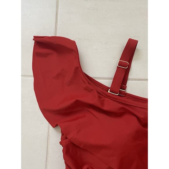 Raisins Swim Bikini Swimwear Ruched High Waist Swimsuit - Picture 2 of 10